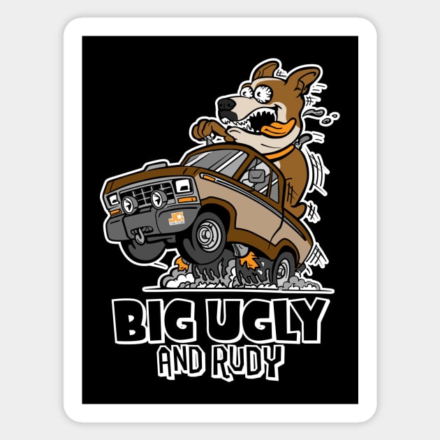 JC Auto Parts - (Big Ugly & Rudy) Sticker by jepegdesign